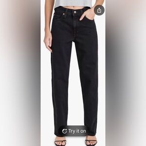 Levi's Women's Low Rise Black Dad’s Jean.